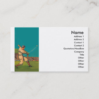 Tarjeta De Visita Béisbol del vintage