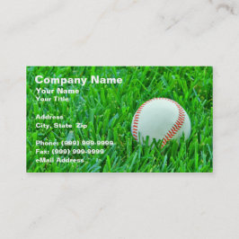 Tarjeta De Visita Béisbol en hierba