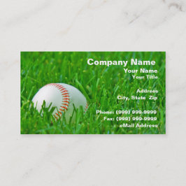 Tarjeta De Visita Béisbol en hierba