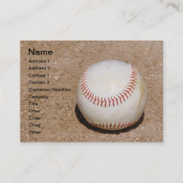 Tarjeta De Visita béisbol en la tierra