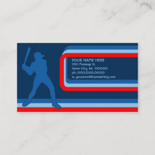 Tarjeta De Visita béisbol : estilo retro :