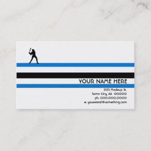 Tarjeta De Visita béisbol: estrella del aire