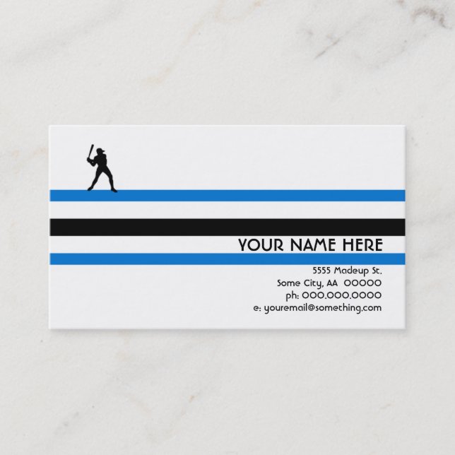 Tarjeta De Visita béisbol: estrella del aire (Anverso)