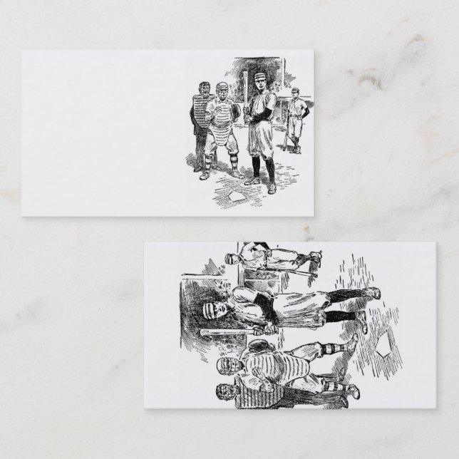 Tarjeta De Visita Béisbol: Jugadores (Anverso / Reverso)