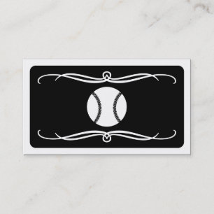 Tarjeta De Visita béisbol moderno (personalizable de color)