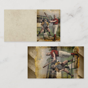Tarjeta De Visita Béisbol: Vintage