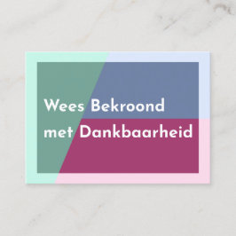 Tarjeta De Visita Bekroonde Kaarten