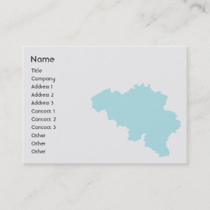 Tarjeta De Visita Bélgica - rechoncha
