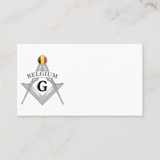 Tarjeta De Visita Belgium freemasonry sign (Anverso)