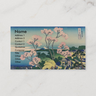 Tarjeta De Visita Bella Artes japonés Goten-yama Hill Hokusai