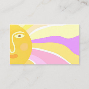 Tarjeta De Visita bella pintura abstracta del sol
