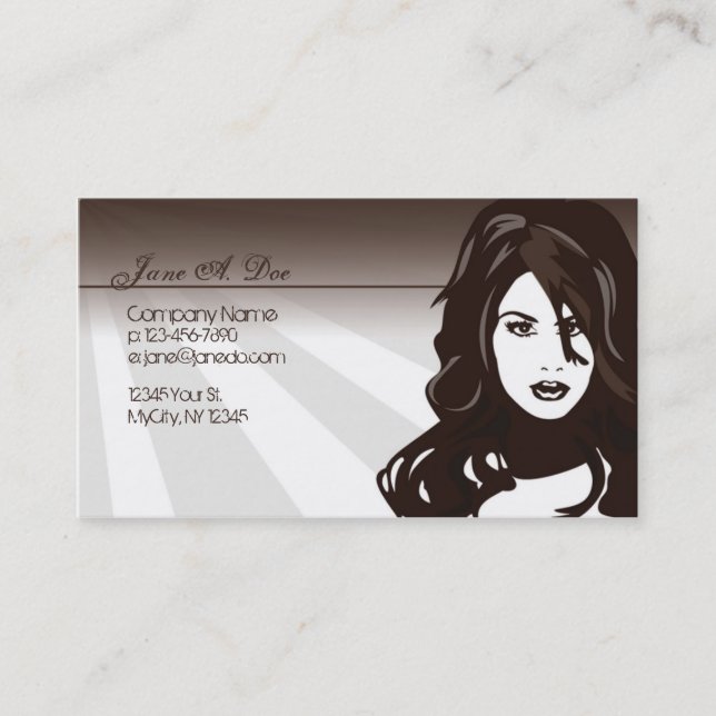 Tarjeta De Visita Belleza (Anverso)