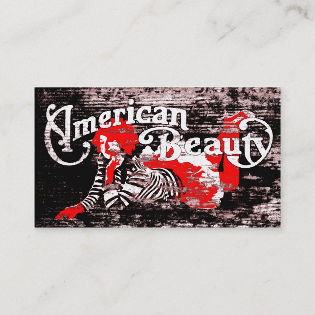 Tarjeta De Visita belleza americana (Anverso)