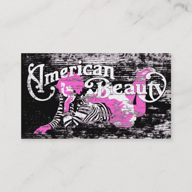 Tarjeta De Visita belleza americana (Anverso)