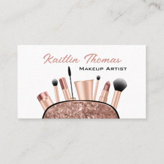 Tarjeta De Visita Belleza de artista de maquillaje profesional