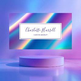 Tarjeta De Visita Belleza de código QR irlandés opal para profesiona