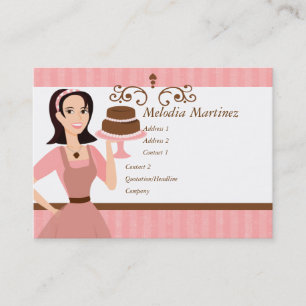 Tarjeta De Visita Belleza de la torta