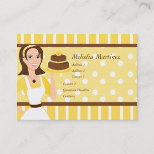 Tarjeta De Visita Belleza de la torta