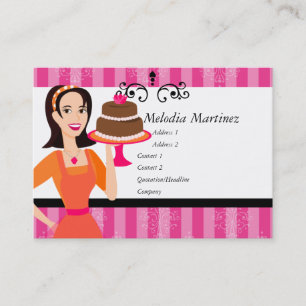 Tarjeta De Visita Belleza de la torta