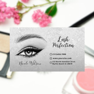 Tarjeta De Visita Belleza de latigazos y brotes maquillaje