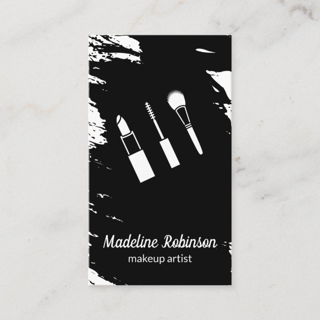 Tarjeta De Visita Belleza de maquillaje (Anverso)