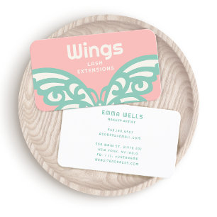 Tarjeta De Visita Belleza de mariposa retro