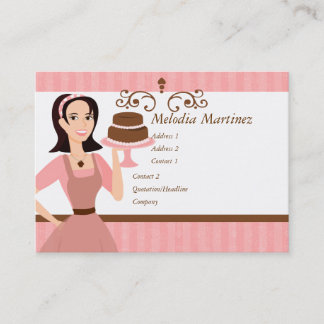 Tarjeta De Visita Belleza de pastel