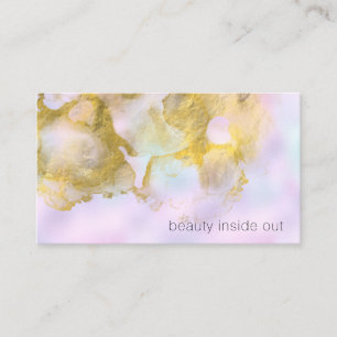Tarjeta De Visita *~ Belleza de pasto picante unicornio Holograghic 