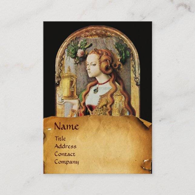 TARJETA DE VISITA BELLEZA DE PELO NATURAL Y COSMÉTICA MONOGRAMA,PISO (Anverso)