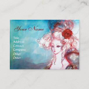 Tarjeta De Visita Belleza de SEÑORA POMPADOUR, salón, balneario,