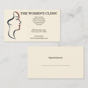 Tarjeta De Visita Belleza de Spa de Salud de la Mujer