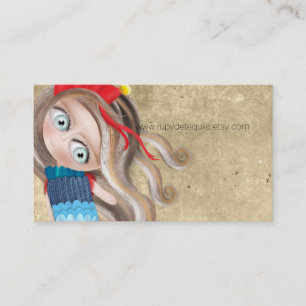 Tarjeta De Visita Belleza del cabello Ojos enormes
