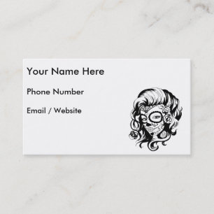 Tarjeta De Visita Belleza del Día de Muertos