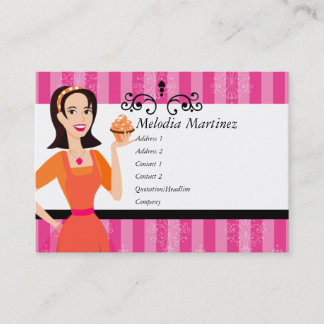 Tarjeta De Visita Belleza del pastel