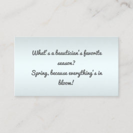 Tarjeta De Visita Belleza divertida