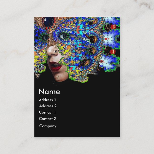 Tarjeta De Visita Belleza EFEMERAL, Moda, Cosméticos, Artista De Maq (Anverso)