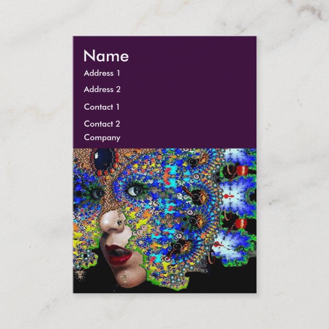 Tarjeta De Visita Belleza EFEMERAL, Moda, Cosméticos, Artista De Maq (Anverso)