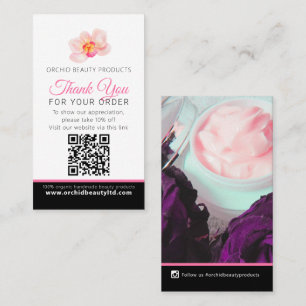 Tarjeta De Visita Belleza empresa de salud de fotografía empresa de 