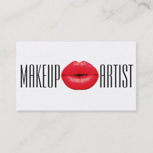Tarjeta De Visita Belleza en cosmetología artística de los labios 