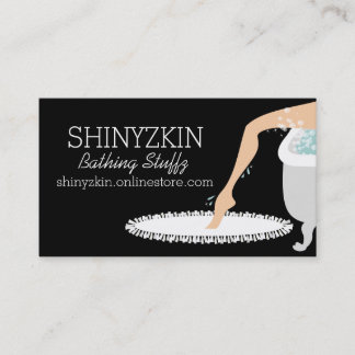 Tarjeta De Visita Belleza hecha en casa del baño de la bañera del