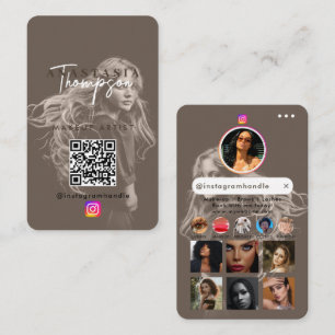 Tarjeta De Visita Belleza influyente arrasa con los medios sociales 