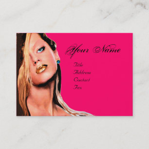 Tarjeta De Visita BELLEZA MAKEUP ARTISTA ,zafiro fucsia rosa azul