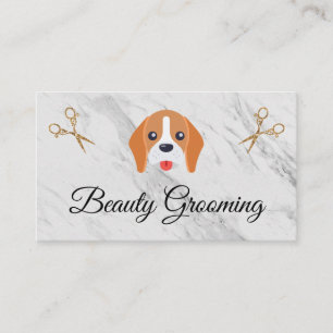Tarjeta De Visita Belleza Perro Groomer Elite Shears
