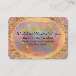 Tarjeta De Visita Belleza profesional redonda de Baxterfynes