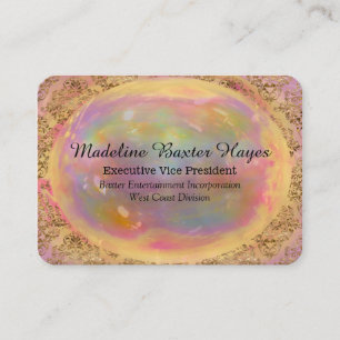 Tarjeta De Visita Belleza profesional redonda de Baxterfynes