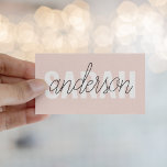 Tarjeta De Visita Belleza rosa pastel moderna Personalizada<br><div class="desc">Belleza rosa pastel moderna Personalizada</div>