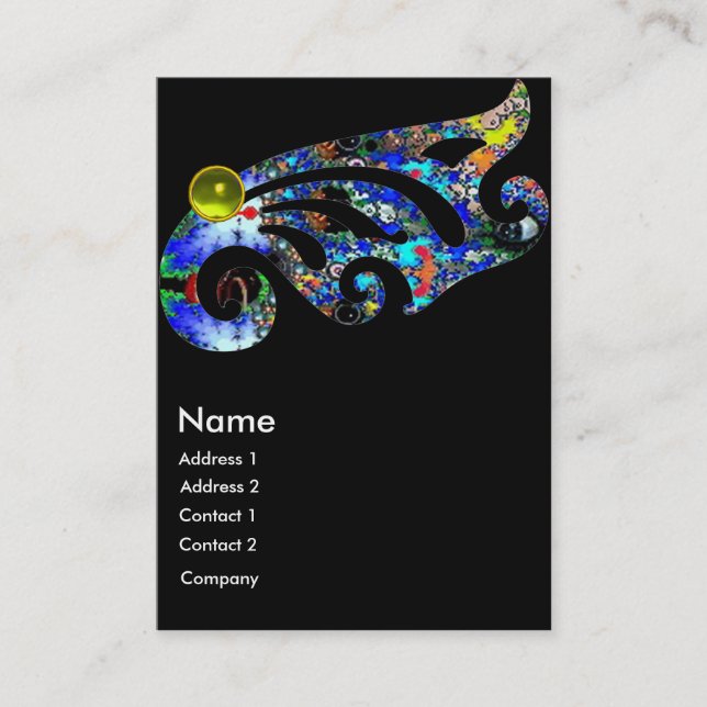 Tarjeta De Visita Belleza TOPAZ EFEMERAL, Salón, Spa, Makeup Artista (Anverso)