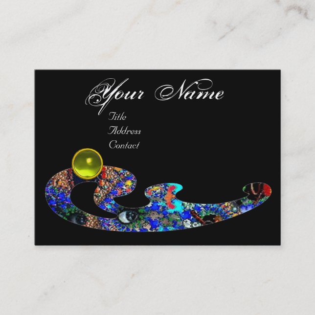 Tarjeta De Visita Belleza TOPAZ EFEMERAL, Salón, Spa, Makeup Artista (Anverso)