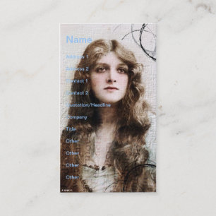 Tarjeta De Visita Belleza vintage