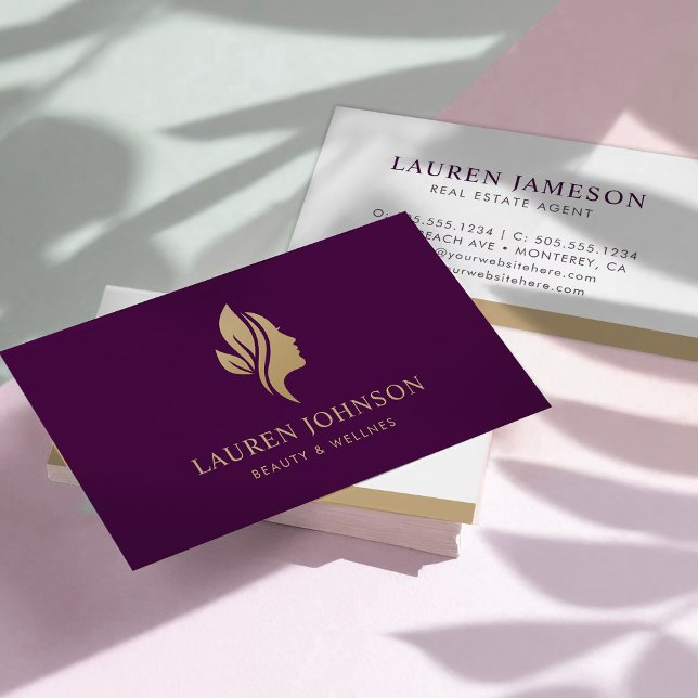 Tarjeta De Visita Belleza Wellness Tu Logotipo (Subido por el creador)